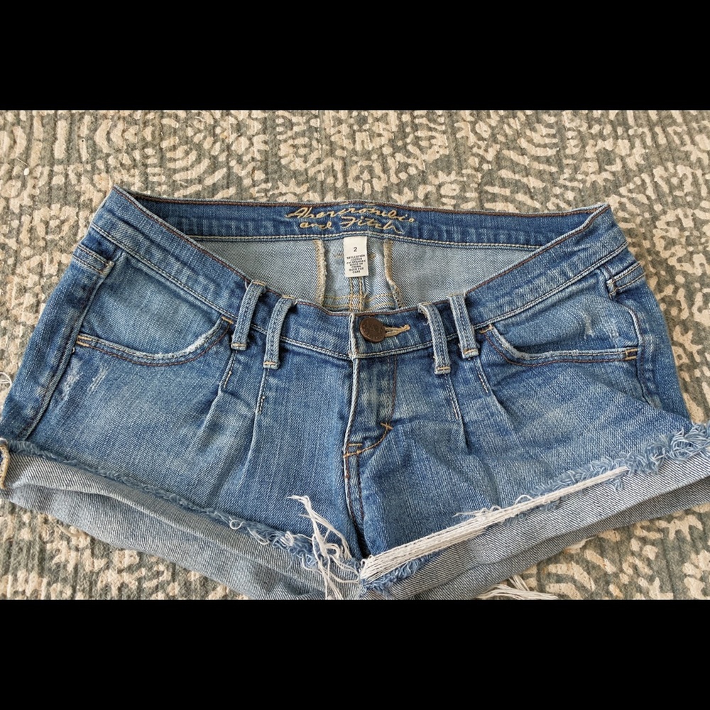 Abercrombie and Fitch lightwash jean shorts